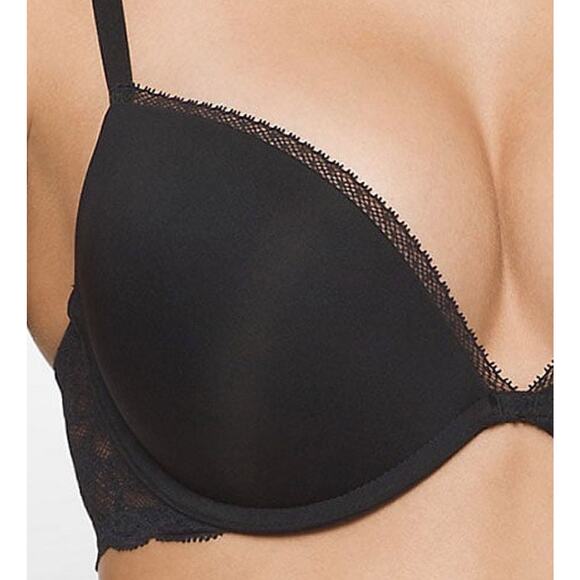 Brand New Calvin Klein Women's Size 32DD Black Lifting Demi Bra - Picture 3 of 6